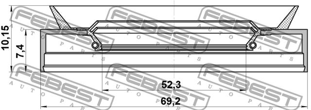 Купить Febest 95TBS54690710X – отличная цена на EXIST.UA!