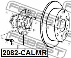 Ступица колеса задняя Febest 2082-CALMR
