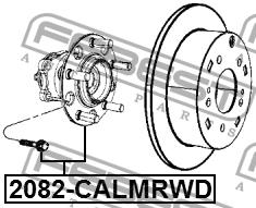 Маточина колеса з підшипником задня Febest 2082-CALMRWD