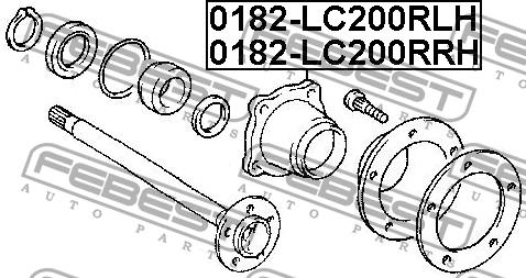 Купить Febest 0182LC200RLH – отличная цена на EXIST.UA!
