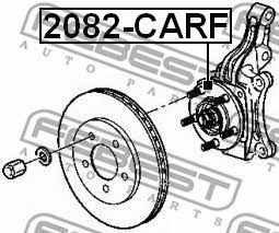 Маточина колеса передня Febest 2082-CARF