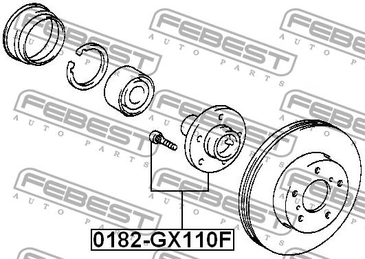 Купить Febest 0182GX110F – отличная цена на EXIST.UA!