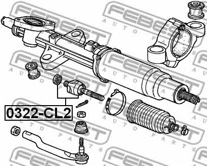 Тяга рулевая Febest 0322-CL2