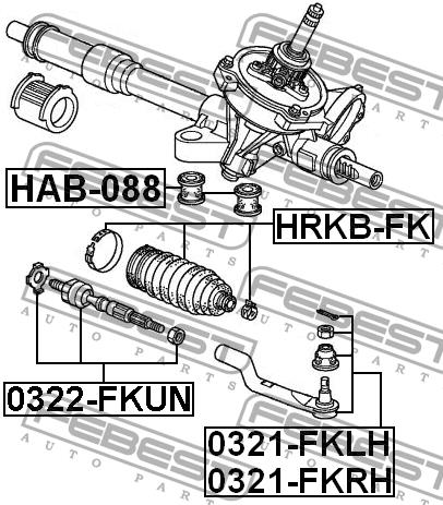 Купить Febest 0322FKUN – отличная цена на EXIST.UA!