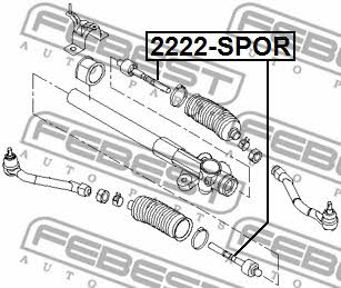 Тяга рулевая Febest 2222-SPOR