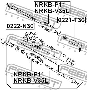 Тяга рулевая Febest 0222-N30
