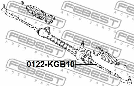 Тяга рулевая Febest 0122-KGB10