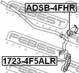 Купить Febest 17234F5ALR – отличная цена на EXIST.UA!