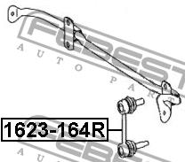 Стойка стабилизатора заднего Febest 1623-164R
