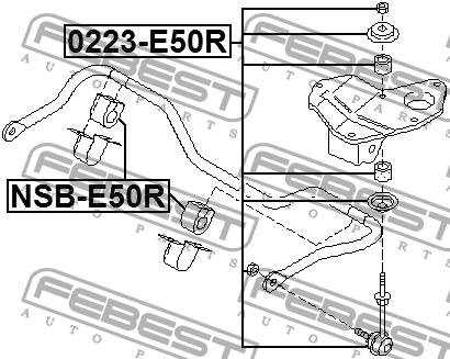 Купить Febest 0223-E50R по низкой цене в Украине!