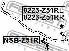 Купить Febest 0223Z51RL – отличная цена на EXIST.UA!