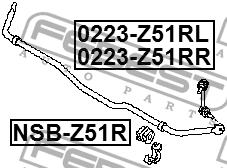 Купить Febest 0223-Z51RL по низкой цене в Украине!