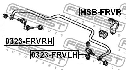 Стійка стабілізатора заднього права Febest 0323-FRVRH