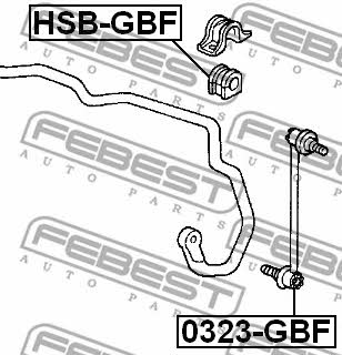 Купить Febest 0323GBF – отличная цена на EXIST.UA!