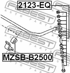 Стойка стабилизатора переднего Febest 2123-EQ