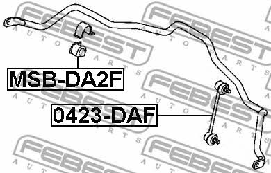 Стійка стабілізатора переднього Febest 0423-DAF