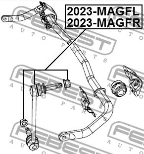 Стійка стабілізатора переднього ліва Febest 2023-MAGFL