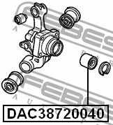 Подшипник ступицы колеса заднего Febest DAC38720040