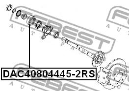 Купить Febest DAC408044452RS – отличная цена на EXIST.UA!