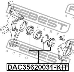 Купити Febest DAC35620031KIT – суперціна на EXIST.UA!