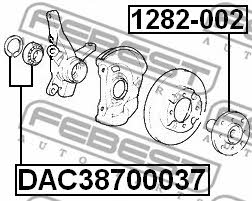 Купити Febest DAC38700037 – суперціна на EXIST.UA!