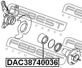 Купить Febest DAC38740036 по низкой цене в Украине!