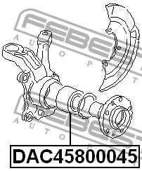 Купить Febest DAC45800045 по низкой цене в Украине!