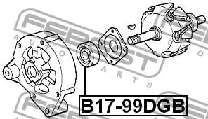 Подшипник Febest B17-99DGB