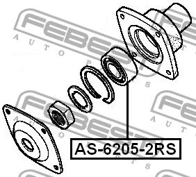 Купить Febest AS-6205-2RS по низкой цене в Украине!
