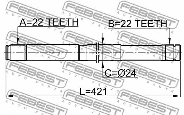 Купить Febest 0212B10MTLH – отличная цена на EXIST.UA!