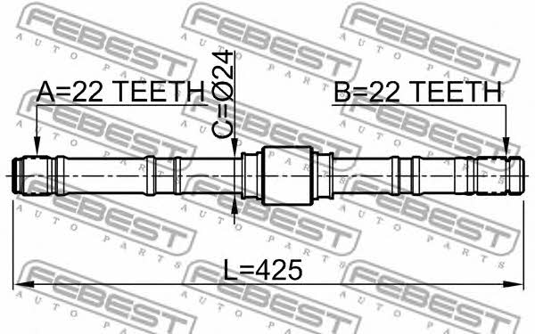 Купить Febest 0212P10LH – отличная цена на EXIST.UA!
