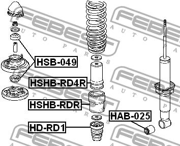 Купити Febest HSHB-RD4R за низькою ціною в Україні!