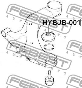 Пыльник опоры шаровой Febest HYBJB-001