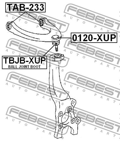 Купить Febest TBJBXUP – отличная цена на EXIST.UA!