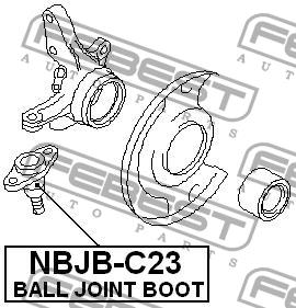 Febest Пыльник опоры шаровой – цена 633 UAH
