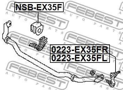 Купити Febest 0223EX35FL – суперціна на EXIST.UA!