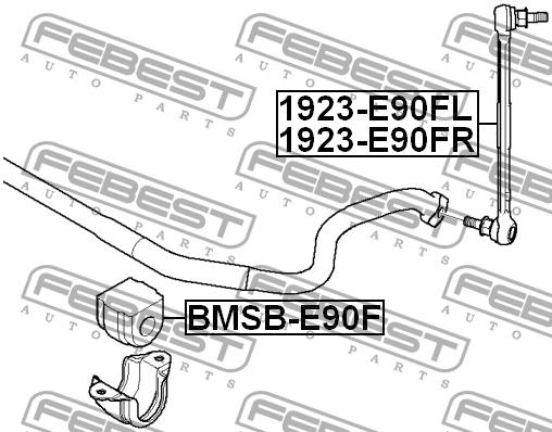 Стійка стабілізатора переднього права Febest 1923-E90FR