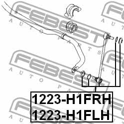 Febest Стійка стабілізатора переднього права – ціна 363 UAH