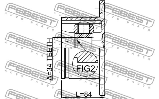 Купить Febest 1711-A4 по низкой цене в Украине!