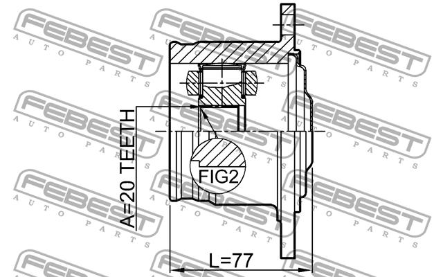 Купить Febest 0111GX115R – отличная цена на EXIST.UA!