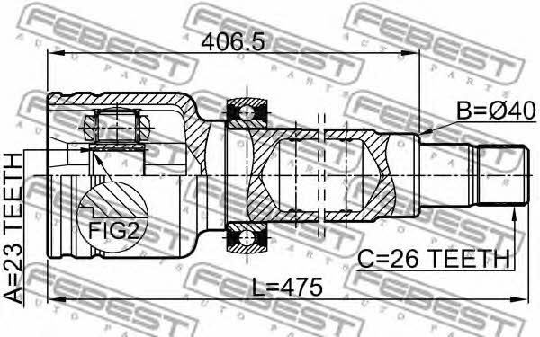 Купить Febest 2111-CB420RH по низкой цене в Украине!