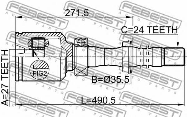 Купить Febest 0111ACA31RH – отличная цена на EXIST.UA!