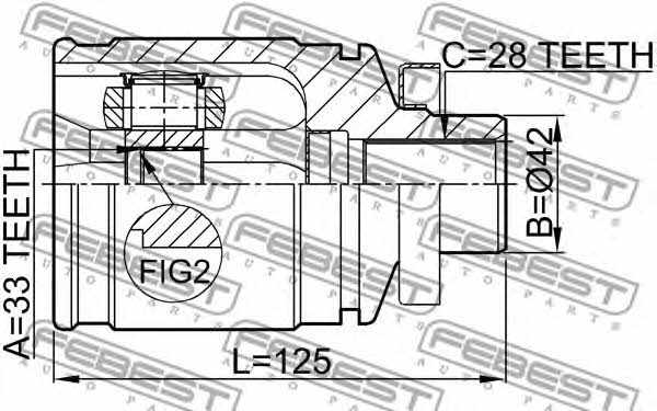 Купить Febest 0411CU20RH – отличная цена на EXIST.UA!