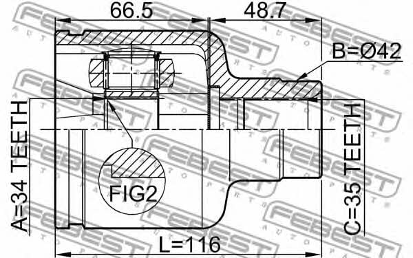 Купить Febest 2111-GE30RH по низкой цене в Украине!