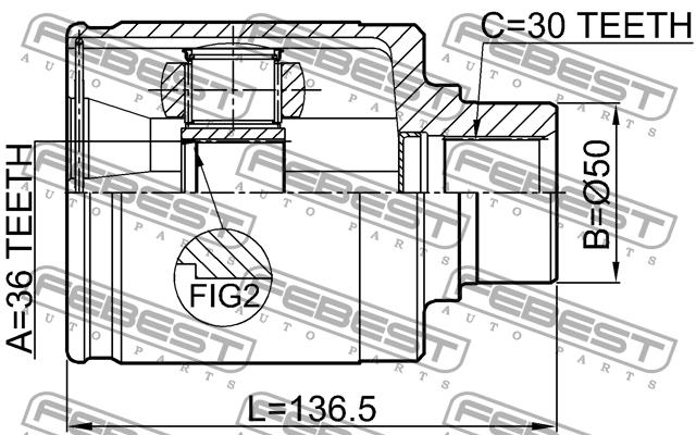 Купить Febest 0211Z50RH – отличная цена на EXIST.UA!