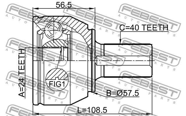 Купить Febest 2110CA216 – отличная цена на EXIST.UA!