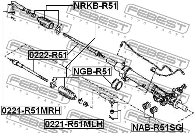 Купить Febest 0222-R51 по низкой цене в Украине!