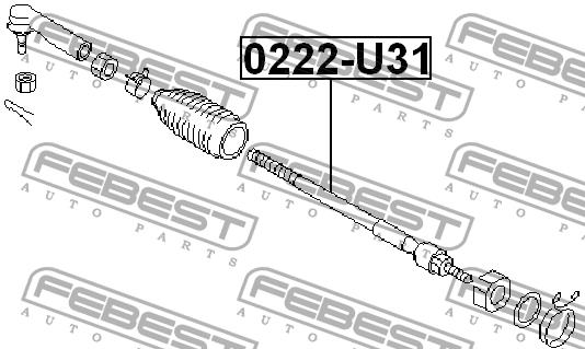 Febest Тяга рулевая – цена 522 UAH