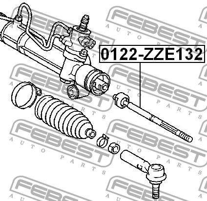 Тяга рулевая Febest 0122-ZZE132