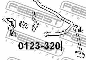 Febest Стойка стабилизатора заднего – цена 399 UAH